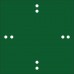 Real Feel Golf Mat 1.5m X 1.5m - Holes